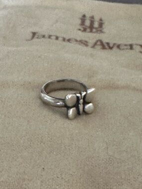 RARE Retired child’s James Avery Sterling Silver Butterfly Ring